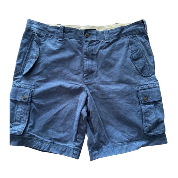Tommy Hilfiger Mens Shorts 40 Blue Cargo Shorts Cotton Utility Outdoor - Picture 1 of 8